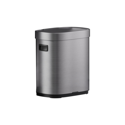 Fonction Couvercle ouvert automatiquement Cuisine ménagère poubelle en acier inoxydable avec bac à ordures automatique sans contact