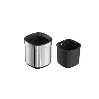 Boîtier de rangement Poulet ménager en acier inoxydable poubelle ouverte sans couvercle pour une maison élégante et moderne